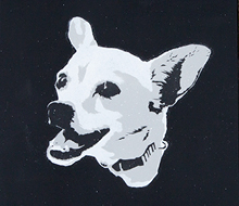 Stenciled Portrait of Nugget